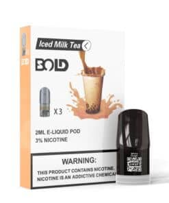 BOLD VAPE POD(ICE MILK TEA) NEW FLAVOR VERSION 2021