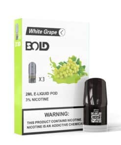 BOLD VAPE POD(WHITE GRAPE) NEW FLAVOR VERSION 2021