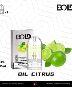 BOLD INFINITE PODS (OIL CITRUS) - New Generation Version 2022