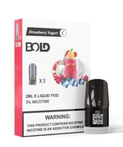 BOLD VAPE POD(STRAWBERRY YOGURT) NEW FLAVOR VERSION 2021
