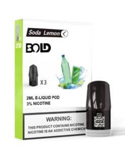 BOLD VAPE POD(SODA LEMON) NEW FLAVOR VERSION 2021
