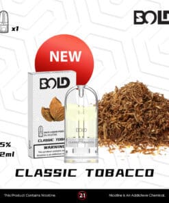 BOLD INFINITE PODS (CLASSIC TOBACCO) - New Generation Version 2022